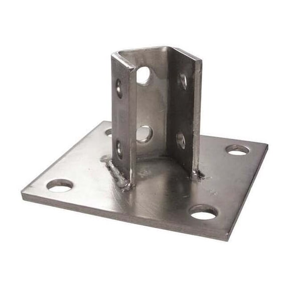 Calbrite Post Base for 1-5/8 in Strut,304 SS S45800PB00