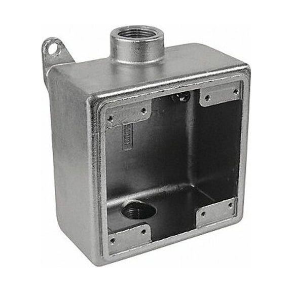 Calbrite Weatherproof Box,2Gang,3/4"Hub,45cu. in S60700FDCD