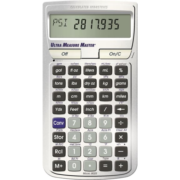 Calculated Industries U.s. Standard To Metric Conversion Calculator