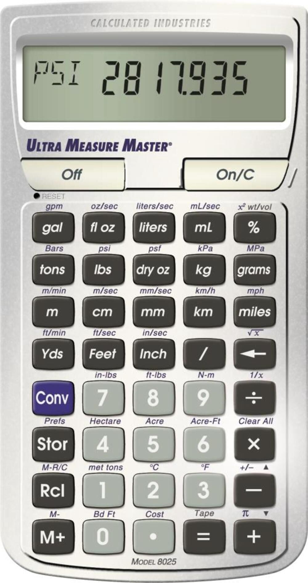 Calculated Industries U.s. Standard To Metric Conversion Calculator