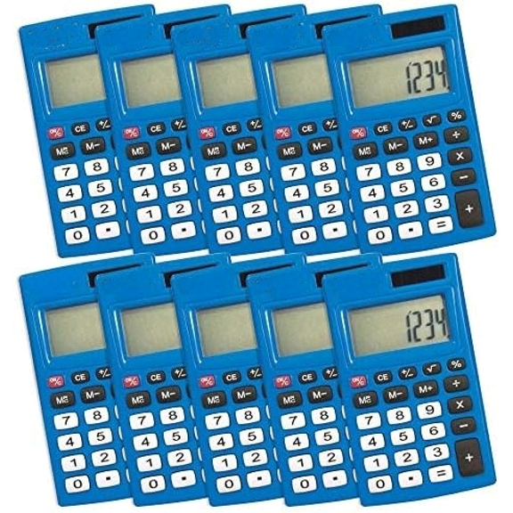 CalcPal EAI-90 Pocket Basic Calculator - Set of 10$$Office