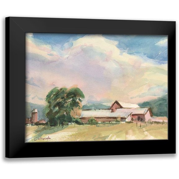 Calcasola, Stephen 14x12 Black Modern Framed Museum Art Print Titled - Elm Knoll Farm