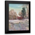 thumbnail image 1 of Calcasola, Stephen 15x18 Black Modern Framed Museum Art Print Titled - Historic Red Barn in Worthington Massachusetts, 1 of 5