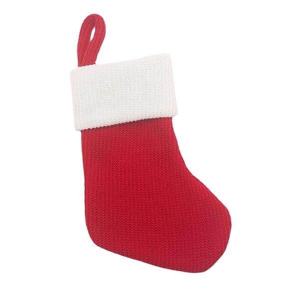 Calcetín Navideño Bolsa De Regalo De Dulces Para Niños Dormitorio Chimenea Festival De Invierno Rojo