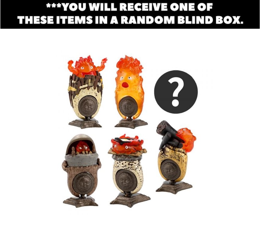 Calcifer Howl's Moving Castle Benelic KazaRing Blind Box - Walmart.com