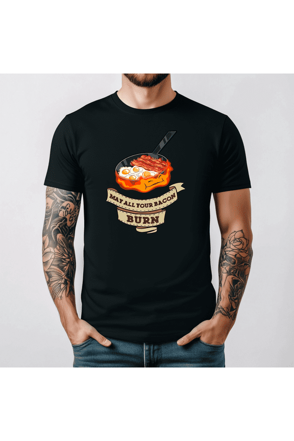 Calcifer May All Your Bacon Burn Ghibli Inspired Graphic Tee V16761,for unisex up to 3XL