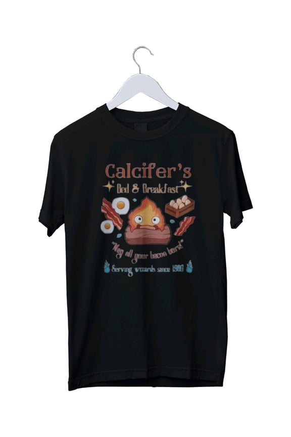 Calcifer's Bed & Breakfast Graphic Mens Unisex T-Shirt S M L XL 2 3 4 XL