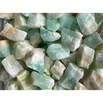 Calcite Rough Natural Stones, Raw Calcite Crystals (Pistachio Calcite, 0.25 Pound)