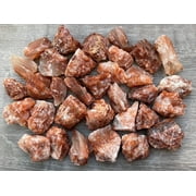 Calcite Rough Natural Stones, Raw Calcite Crystals Red Calcite, 0.25 Pound