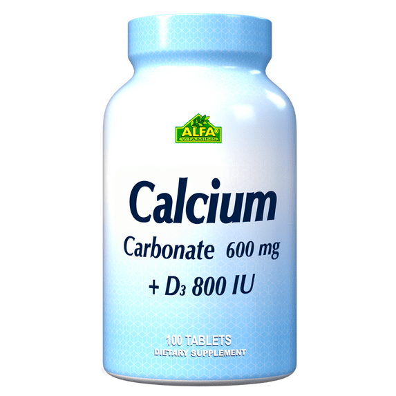 Calcium 600MG + Vitamin D 800 IU - Bone & Joint support - 100 tablets