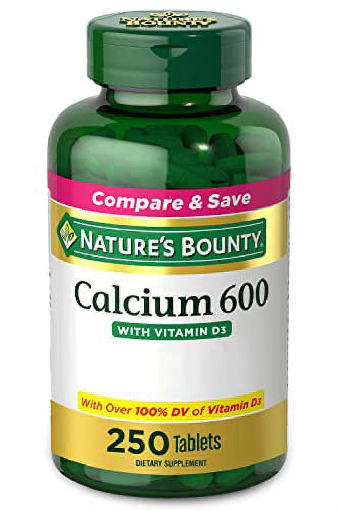 Calcium Carbonate & Vitamin D by Nature's Bounty, Supports Immune