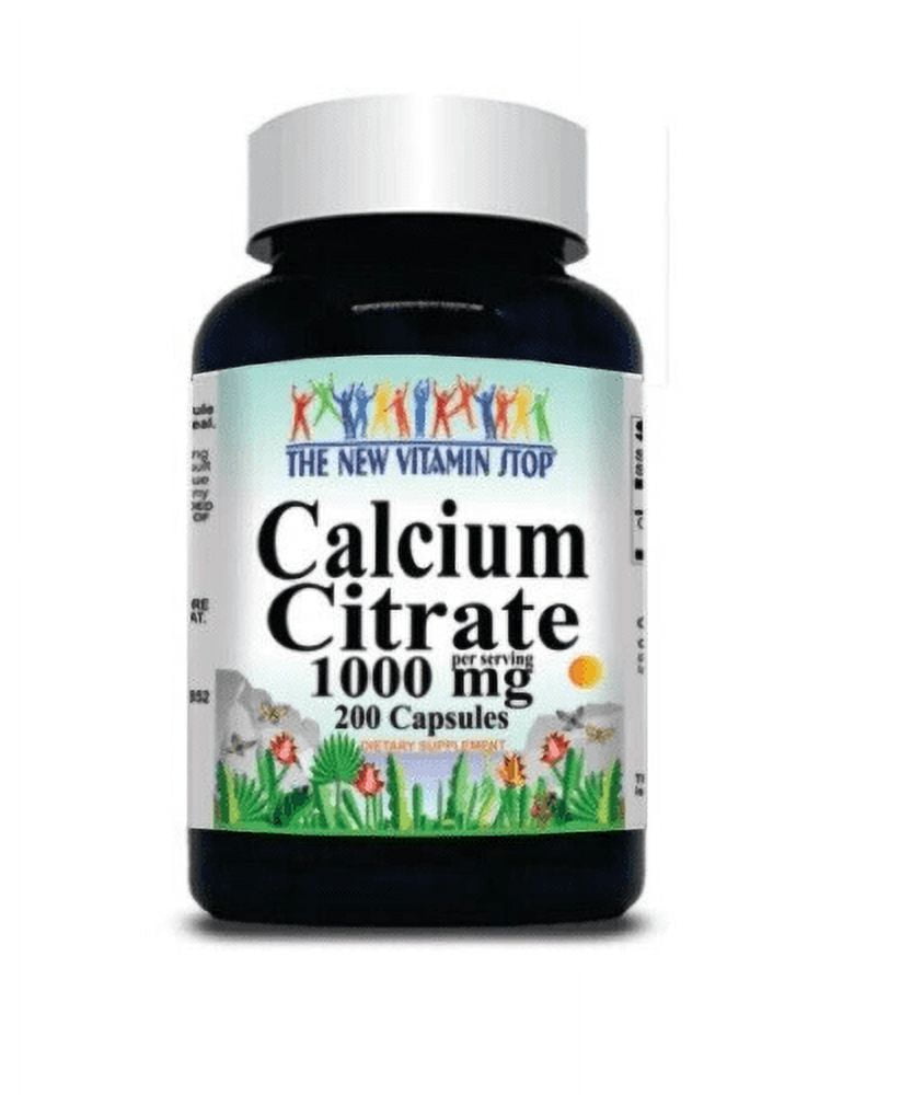 Calcium Citrate 1000mg 200caps - Walmart.com