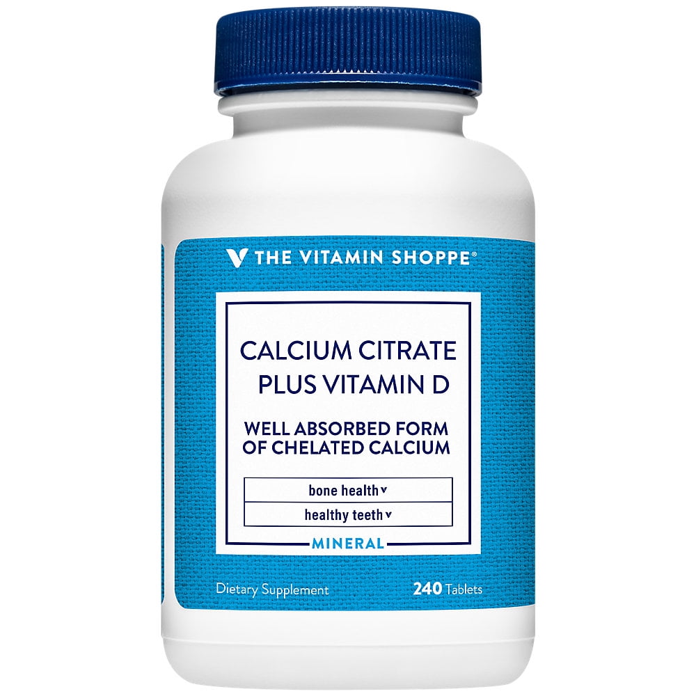 Calcium Citrate with 400IU Vitamin D Mineral Essential for Healthy