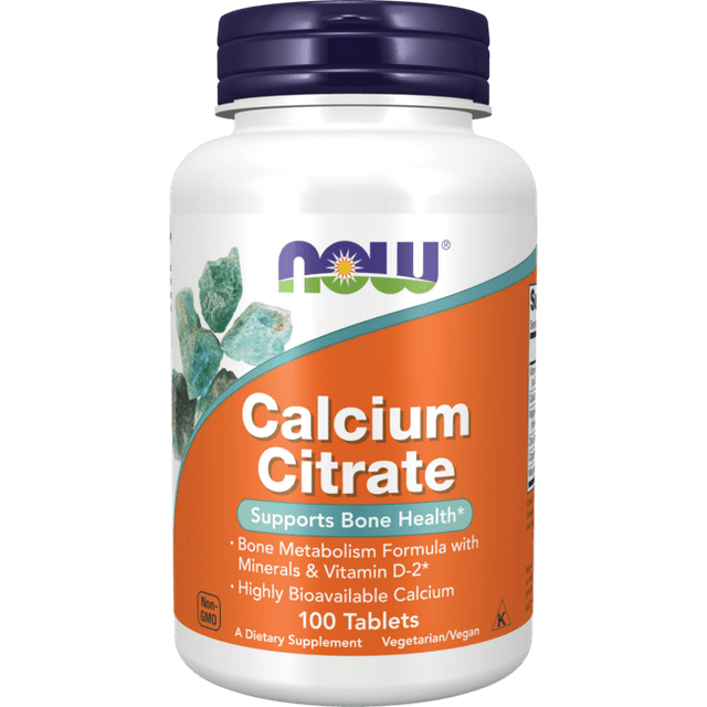 Calcium Citrate by Now Foods 100 Tablets