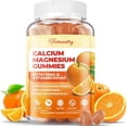 Calcium Magnesium Zinc Gummies with Vitamin D3 & K2 High Absorption