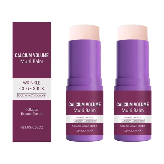 Calcium Multi Balm, Calcium Volume Multi Balm, Wrinkle Core Stick, Collagen Moisturing Stick, Anti-aging, Hydrating, Firming Skin, Suitable for Eyes, Neck, Face