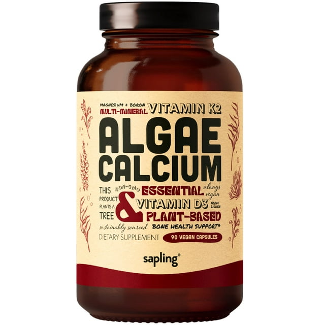 Calcium Supplement Whole Food with Vitamin K2 & D3, Magnesium, Zinc