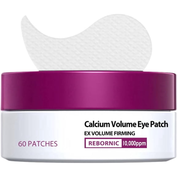 Calcium Volume Eye Patch, Calcium Volume Hydrogel Eye Patches, Under Eye Patches with Elastin (30 Pairs/Box)