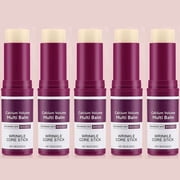 Calcium Volume Multi Balm Stick, 5Pcs Moisturizing Sticks to Support Skin Firmness and Hydration, Suitable for Eyes, Face, Neck, All Skin Types 9g/0.3Oz Each