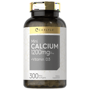 Calcium with D3 | 1200mg | 300 Mini Softgels | By Carlyle