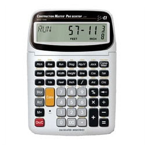 Calculated Industries Construction Master Pro Trig Calculator, Desktop, Silver