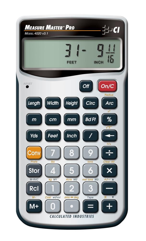 Calculated Industries-4020 Measure Master Pro Feet-Inch-Fraction and Metric Calculator