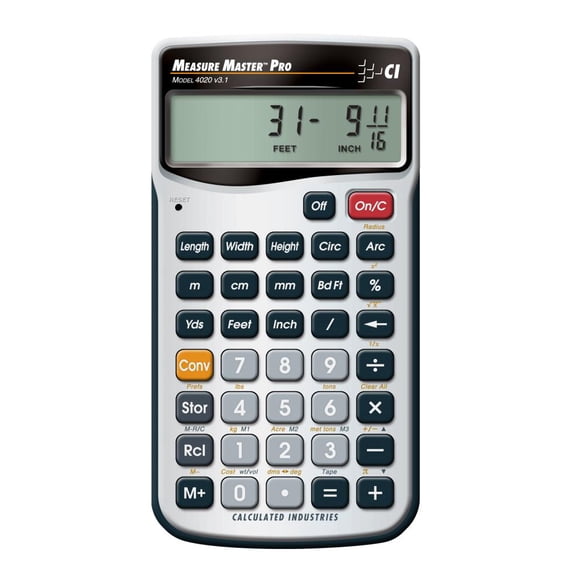 Calculated Industries-4020 Measure Master Pro Feet-Inch-Fraction and Metric Calculator