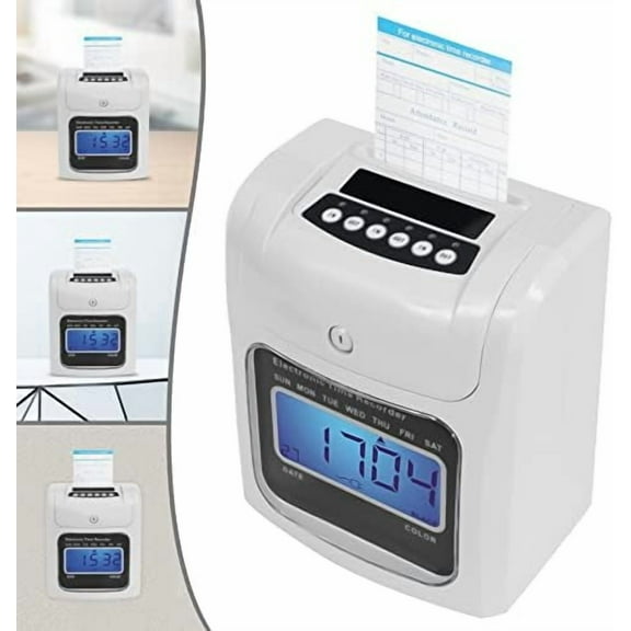 Calculating Time Clock, Small Business Punch Pak, Includes 50 Time Cards and 1 Security Key for Up to 50 Employees$$Office