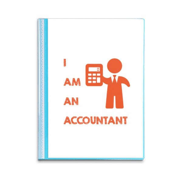 Calculator Accounting Data Job Book Sheet Protectors Portfolio Binder Folder