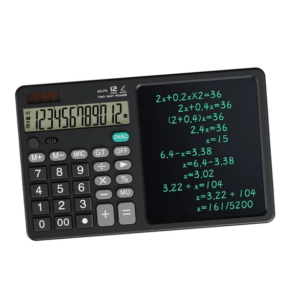 Calculator And Writing Board Large Screen For Students Professionals Quiet Key