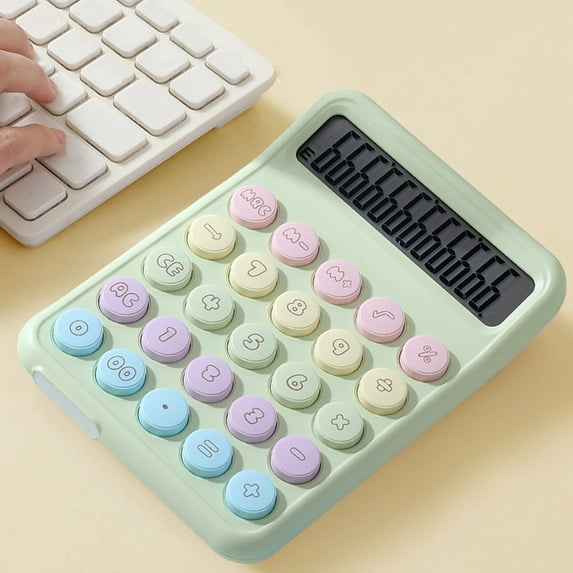 Calculator Campus Dopamine Color Calculator Large Screen 12 Digit Display Office Finance Portable Calculator For Elementary School Teens For Office Home