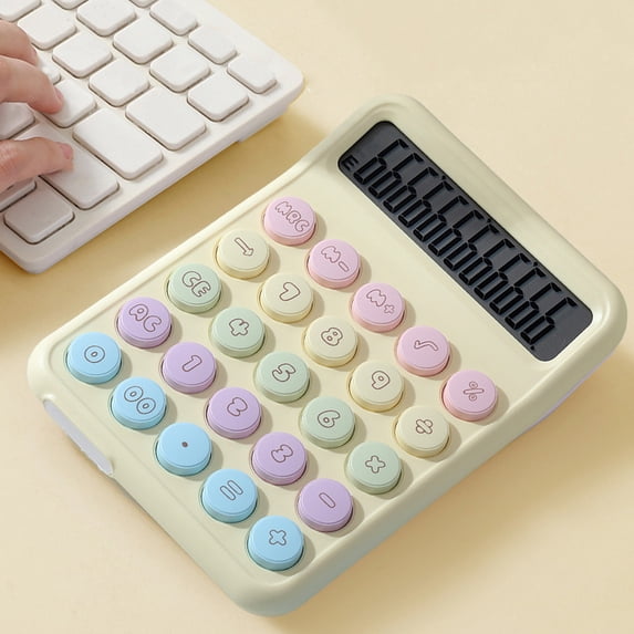 Calculator Campus Dopamine Color Calculator Large Screen 12 Digit Display Office Finance Portable Calculator For Elementary School Teens For Office Home