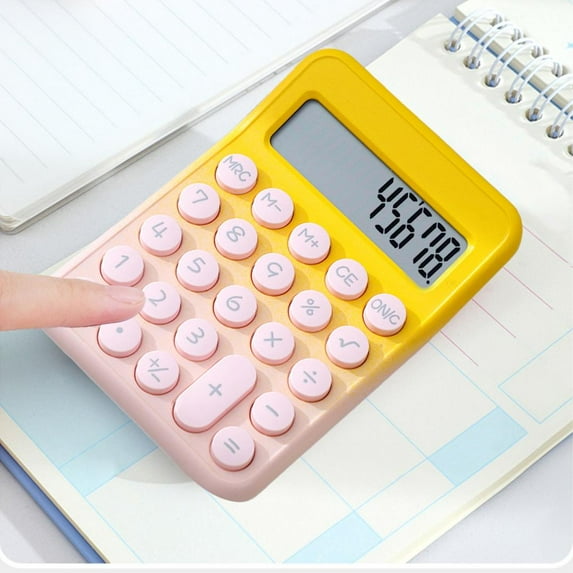 Calculator Campus Dopamine Color Calculator Large Screen 8 Digit Display Office Finance Portable Calculator For Elementary School Teens For Office Home