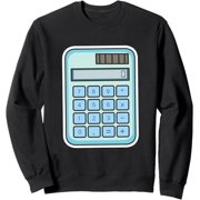 Calculator Costume Halloween Easy Cosplay Math Calculator Sweatshirt