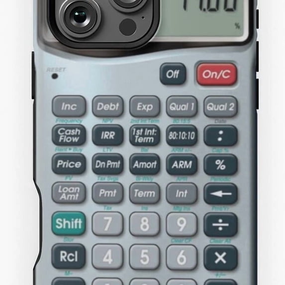 Calculator Design Funny Math Retro Vibe G1817 Cute Graphic Print Slim ...