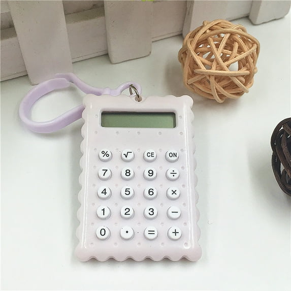 Calculator Graphing Calculator Aesthetic Cute Calculator - Small Portable & Stylish 8-Digit Design, Solar/Battery For Girls & Teens For Office Home School