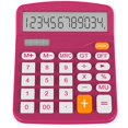 thumbnail image 1 of Calculator, Helect Standard Function Desktop Calculator (Plum) - H1001C, 1 of 7