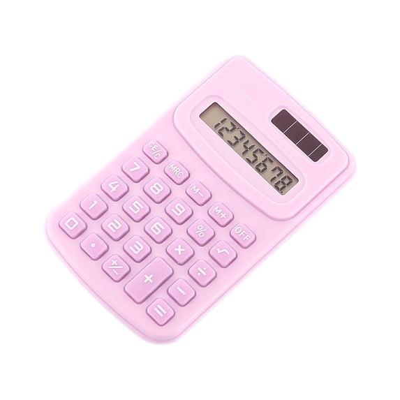 Calculator Mini Portable Pocket 8-Digit Lcd Display Basic Handheld for Home School Office Daily Calculation