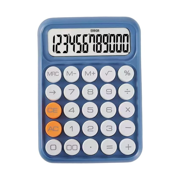 Calculator Office Calculators with Big Button, Standard Function Desktop Calculators, Pocket Basic Calculator for Home Deep Blue
