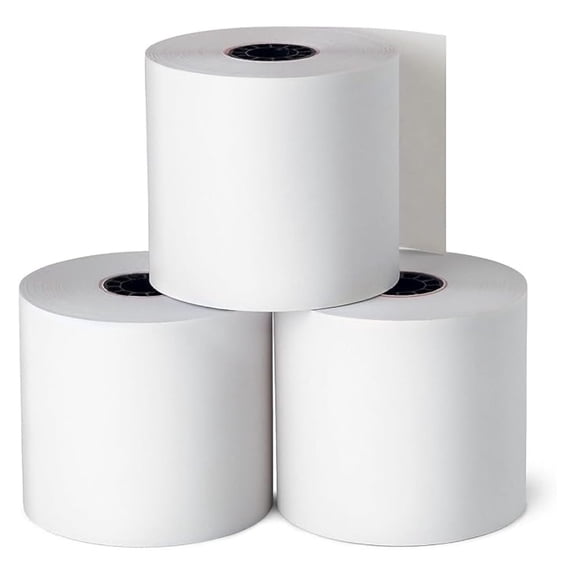 Calculator Rolls 2.25 x 130ft - 12 Pack - Adding Machine Tape, Register Rolls - 1-Ply, Recycled Paper, End-of-Roll Indicator