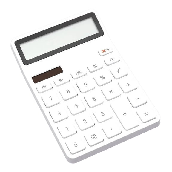 Calculator Solar and Double Power Supply and 12 Digit Wide Screen Calculators For Students Cashier