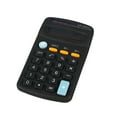thumbnail image 1 of Calculators, 8-Digit Dual Power Handheld Desktop Calculator with LCD Display Big Sensitive Button, Back to School Supplies, Office Supplies (Black) 2.51x4.56", 1 of 5