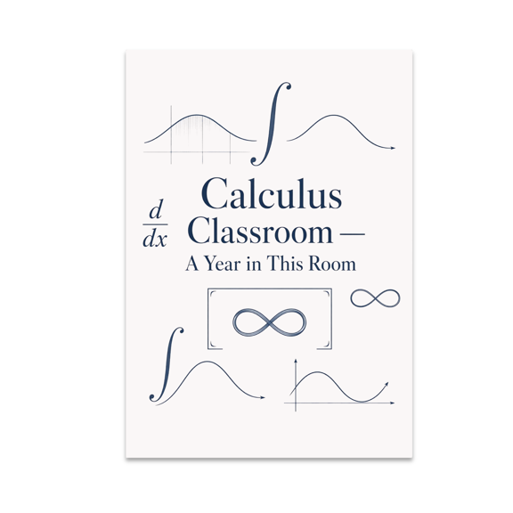 Calculus Classroom Milestone Keepsake - Math Enthusiast - 13x19 Poster Print