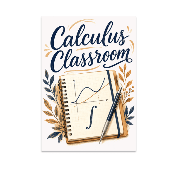 Calculus Classroom Wall Art - Math Enthusiast - 13x19 Poster Print