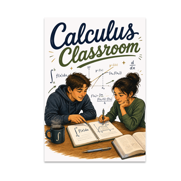 Calculus Classroom Wall Art - Math Enthusiast - 13x19 Poster Print