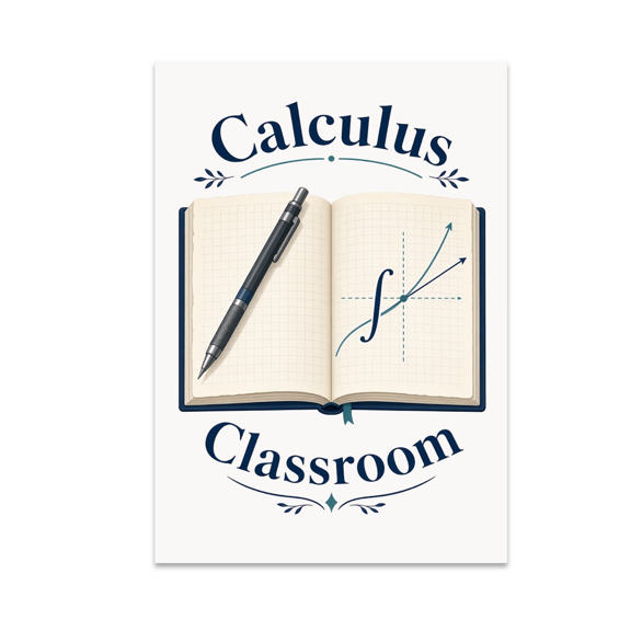Calculus Classroom Wall Art - Math Enthusiast - 13x19 Poster Print