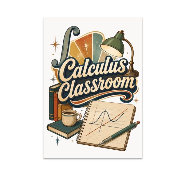 Calculus Classroom Wall Art - Math Enthusiast - 13x19 Poster Print