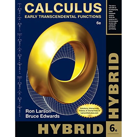 Pre-Owned Calculus, Hybrid: Early Transcendental Functions (with Webassign Homework and eBook Loe (Paperback 9781285777023) by Professor Ron Larson, Bruce H Edwards
