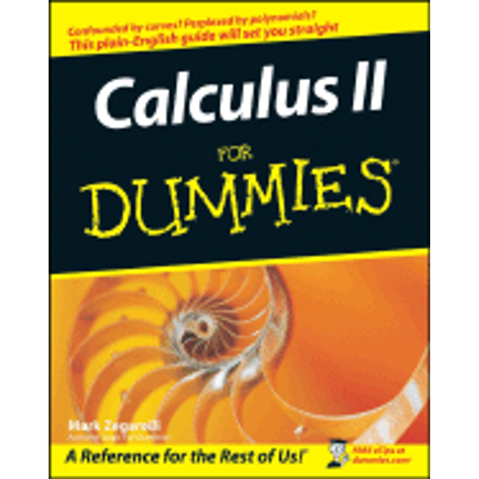 Calculus II for Dummies (Paperback) by Mark Zegarelli
