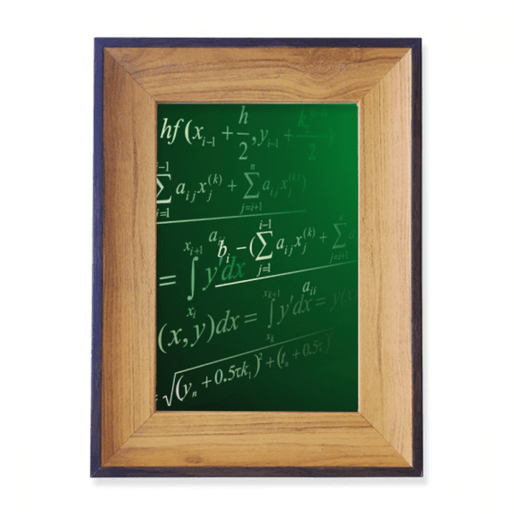 Calculus Mathematical Formulas Painted Stick Photo Frame Exhibition Display Art Desktop Painting